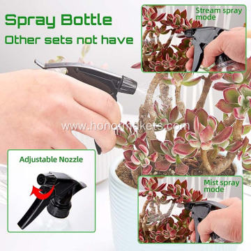 57 Pcs Mini Succulent Tools Kit Bonsai Tree Kit Plant Accessories Indoor Gardening Hand Tools with Repotting Mat
